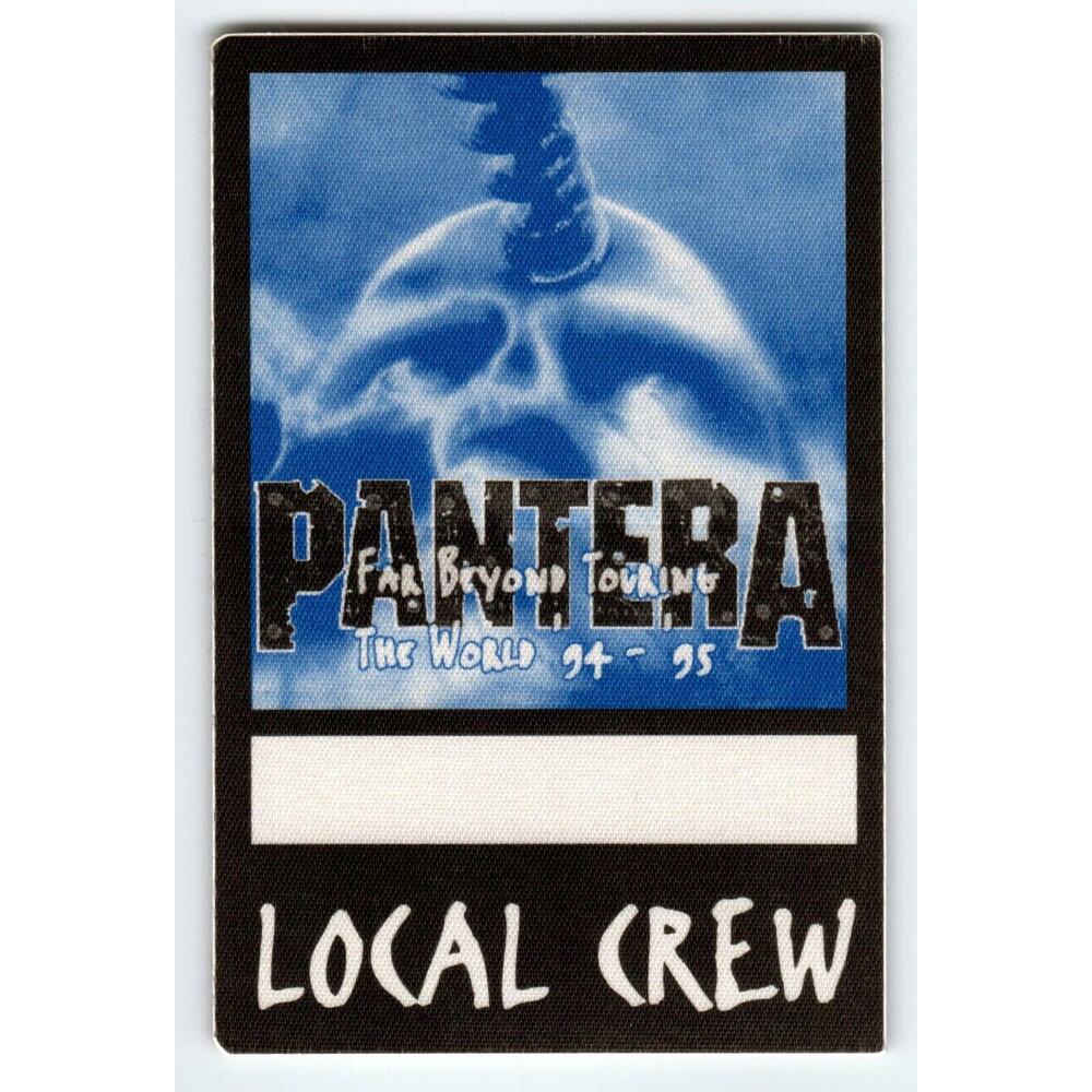 Pantera Backstage Music Pass Original Far Beyond Driven Heavy Metal Skull Black